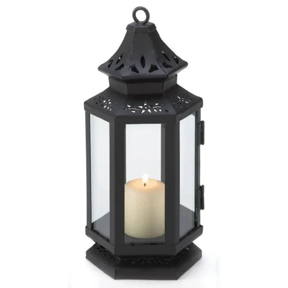 BLACK STAGECOACH LANTERN - Picture 2 of 2